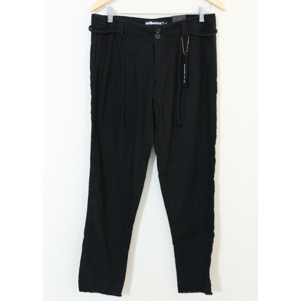 Dollhouse Pant Sz 14 NWT Linen Black